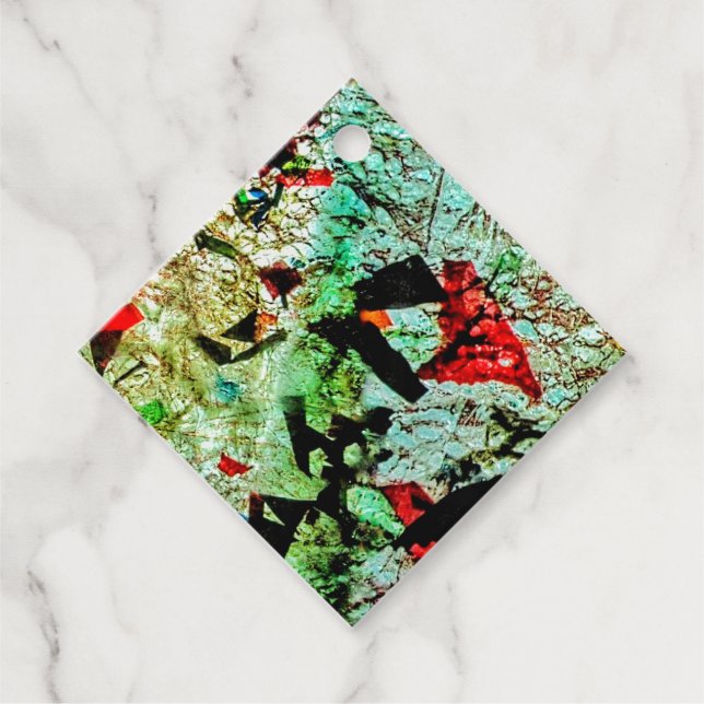 Favoritmärkningar av återvunnen plast av struktur  gåvor etiketter (Framsida)