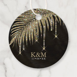 Favoritmärkningar för Juel Handflatan Löv Bröllop  Gåvor Etiketter