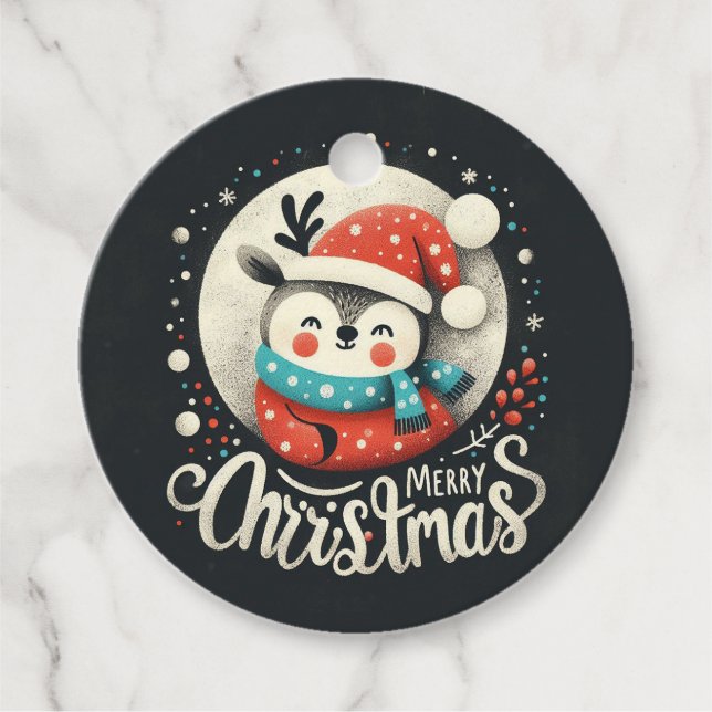 Favoritmärkningar för julklapp gåvor etiketter (Framsida)