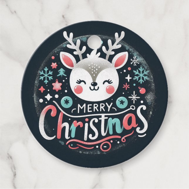 Favoritmärkningar för julklapp gåvor etiketter (Framsida)