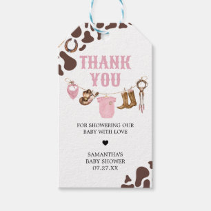Favoritmärkningar för Little Cowgirl Baby Shower Presentetikett