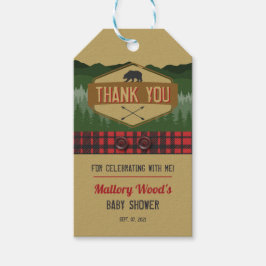 Favoritmärkningar för Lumberjack Rustic Woodland B Presentetikett