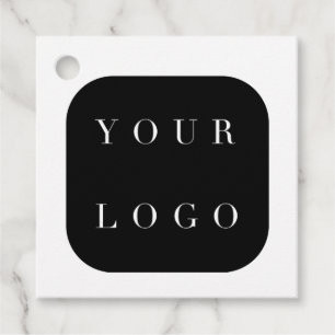 Favoritmärkningar för minimal Logotyp för svartvit Gåvor Etiketter