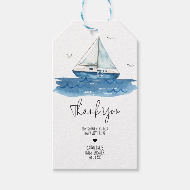 Favoritmärkningar för nautisk sjöräddningsskidor presentetikett (Framsidan)