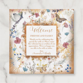 Favoritmärkningar för Ro Guld Butterfly Garden Wed Gåvor Etiketter