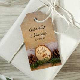 Favoritmärkningar för Rustic Gräs Woodland Bröllop Presentetikett
