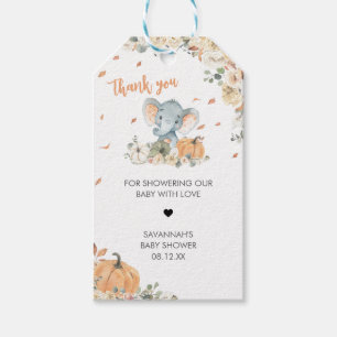 Favoritmärkningar för små peanut Elephant Baby Sho Presentetikett