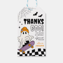 Favoritmärkord för Boy Spooky Halloween Birthday Presentetikett