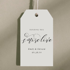Favoritmärkord för Calligraphy S'more Kärlek Perso Presentetikett
