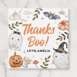 Favoritmärkord för Cute Halloween-födelsedagstorge Gåvor Etiketter