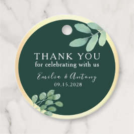 Favoritmärkord för elegant Grey Bröllop Tack Gåvor Etiketter