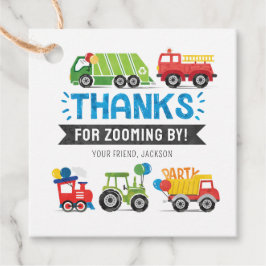 Favoritmärkord för Fordon i transport Gåvor Etiketter