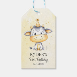 Favoritmärkord för kute på första födelsedagen presentetikett