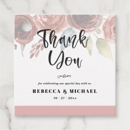 Favoritmärkord för kvadratisk Tack Gåvor Etiketter