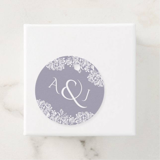 Favoritmärkord för Norwich Bröllop Monogram Gåvor Etiketter (På plats)