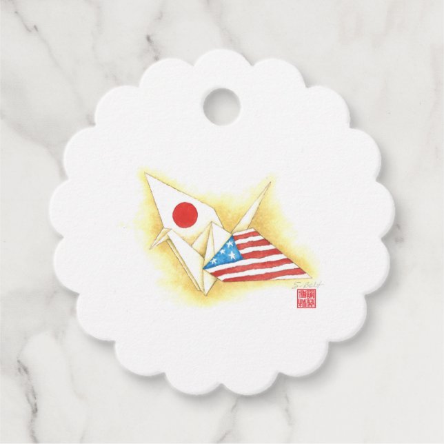 Favoritmärkord för Scallop ~ Japan-U.S. Vänskap Gåvor Etiketter (Framsida)