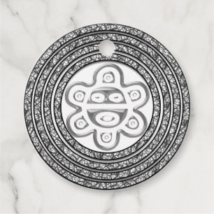 Favoritmärkord för Taino Spiral Sol Gåvor Etiketter