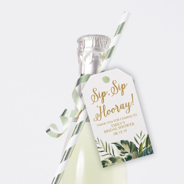 Favoritmärkord för Tropical Handflatan Möhippa Vin Presentetikett (Skapare uppladdad)