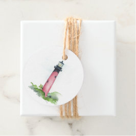 Favoritmärkord för vattenfärgsjupiter fyr gåvor etiketter