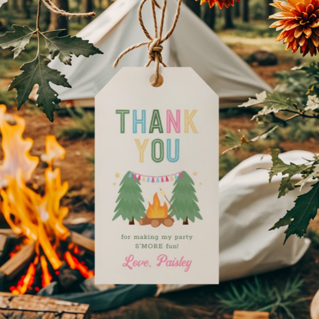 FavoritMärkre för flickans Campingparti Presentetikett (Skapare uppladdad)