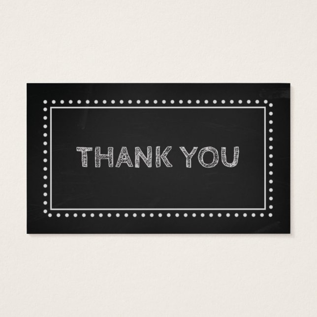 FavoritMärkre för kalkbordsbröllop Visitkort (Baksidan)