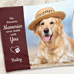 Favoritminnen Hund älskare Pet Loss Pet Memorial Fleecefilt