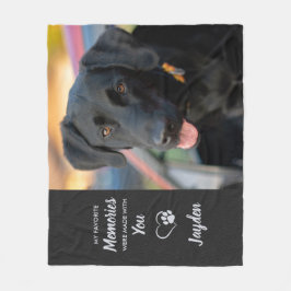 Favoritminnen Pet Loss Hund älskare Pet Memorial Fleecefilt