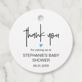 Favoritpålägg för minimalistisk Tack för babyvy fö Gåvor Etiketter
