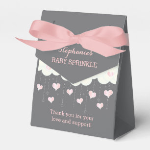 Favoritpålägg för moln och hearts-Baby-sprinkle Presentaskar