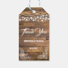 Favoritpålägg för Rustic Wood Twinkle Ljus Presentetikett