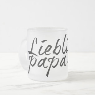Favoritpappa - svart text 00001 frostad glasmugg