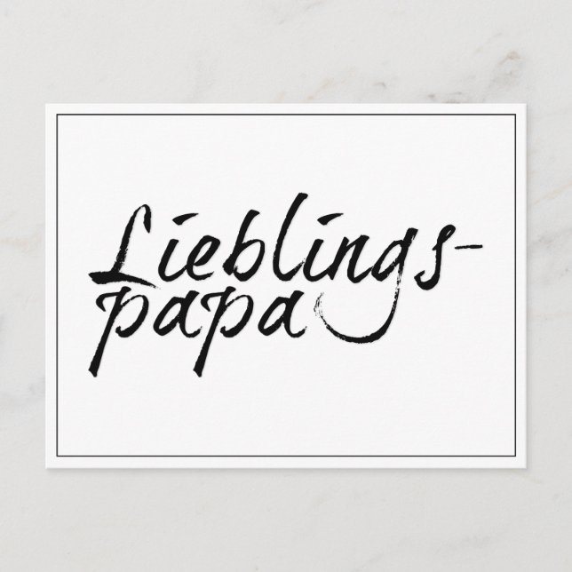 Favoritpappa - svart text 00001 helg vykort (Framsida)