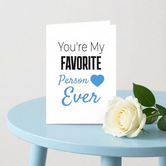 Favoritperson någonsin personlig kort (Skapare uppladdad)