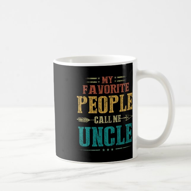 Favoritpersoner kallar mig farbror rolig fars dag  kaffemugg (Höger)