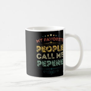 Favoritpersoner kallar mig Pepere rolig fars dag Kaffemugg