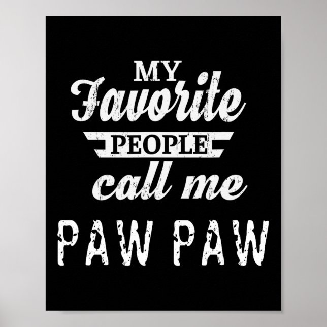 Favoritpersonerna kallar mig Paw Paw Farfar  Poster (Framsidan)