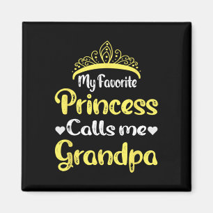Favoritprinsessan kallar mig farfar farbror pappa magnet
