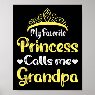 Favoritprinsessan kallar mig farfar farbror pappa poster