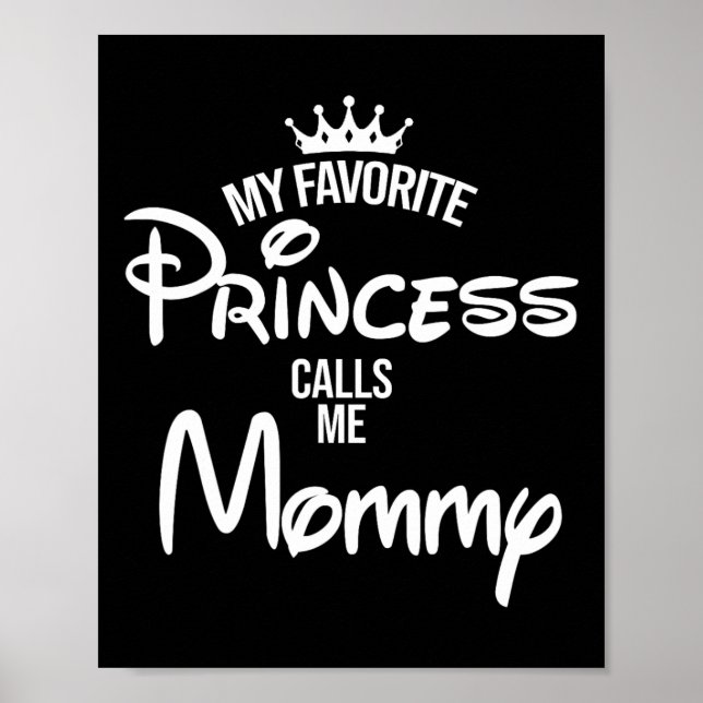 Favoritprinsessan kallar mig Mamma Dotter Fathers  Poster (Framsidan)