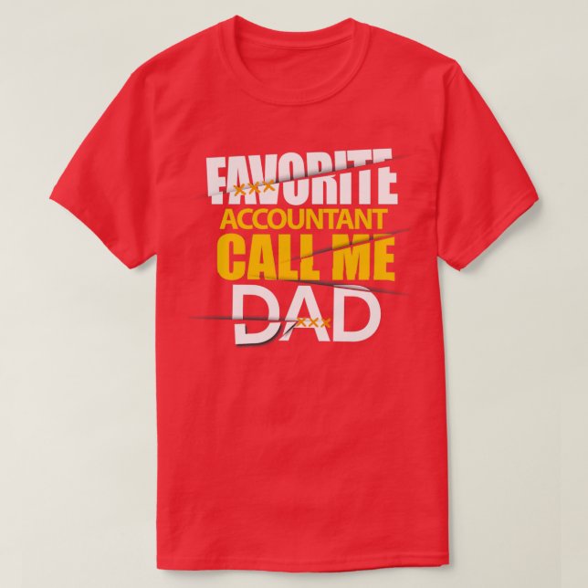 Favoritrevisor kallar mig pappa t shirt (Design framsida)
