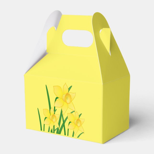 Favoritruta för affodils-part presentaskar (Framsidan Sidan)
