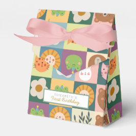 Favoritruta för akut djur första födelsedag presentaskar