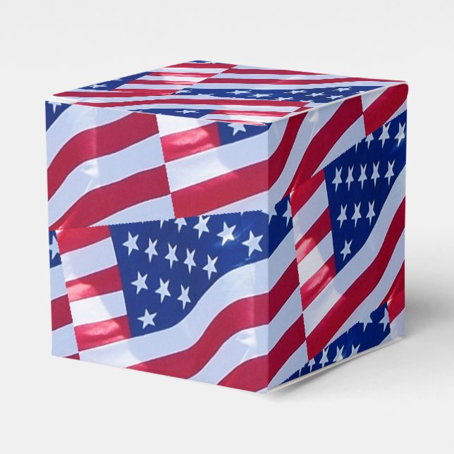 Favoritruta för amerikansk Flagga Presentaskar (Framsidan Sidan)