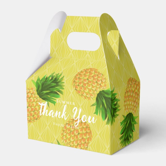 Favoritruta för ananas presentaskar (Framsidan Sidan)