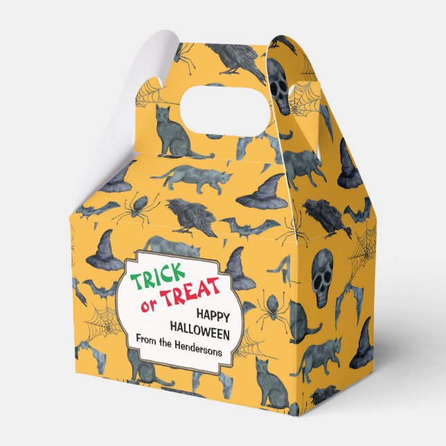 Favoritruta för anpassningsbar för Cute Halloween- Presentaskar (Framsidan Sidan)