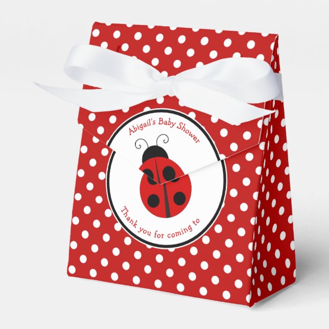 Favoritruta för Anpassningsbarna Ladybug Polka Dot Presentaskar (Framsidan Sidan)
