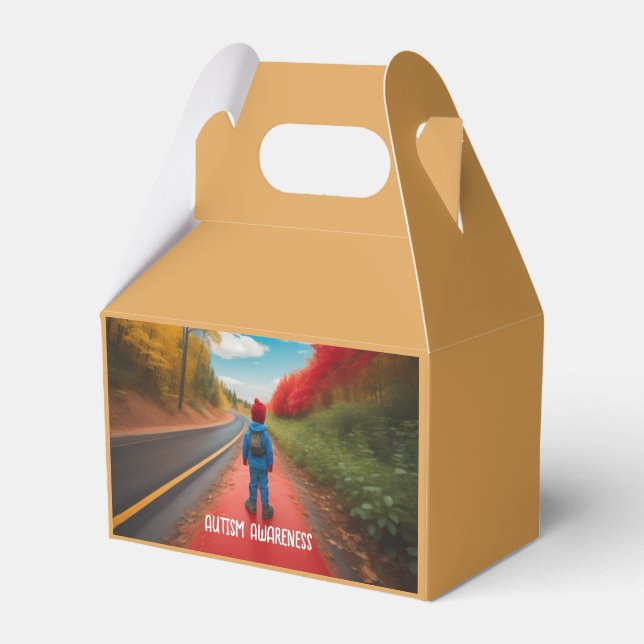 Favoritruta för att öka medvetenheten om autism presentaskar (Framsidan Sidan)