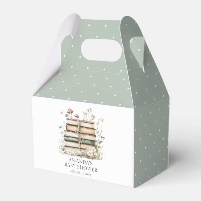 Favoritruta för babykläder för Blommigt med vatten Presentaskar (Baksidan Sidan)