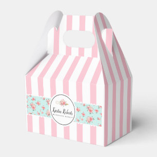 Favoritruta för bakverk & Blommigt och Rosa Rand Presentaskar