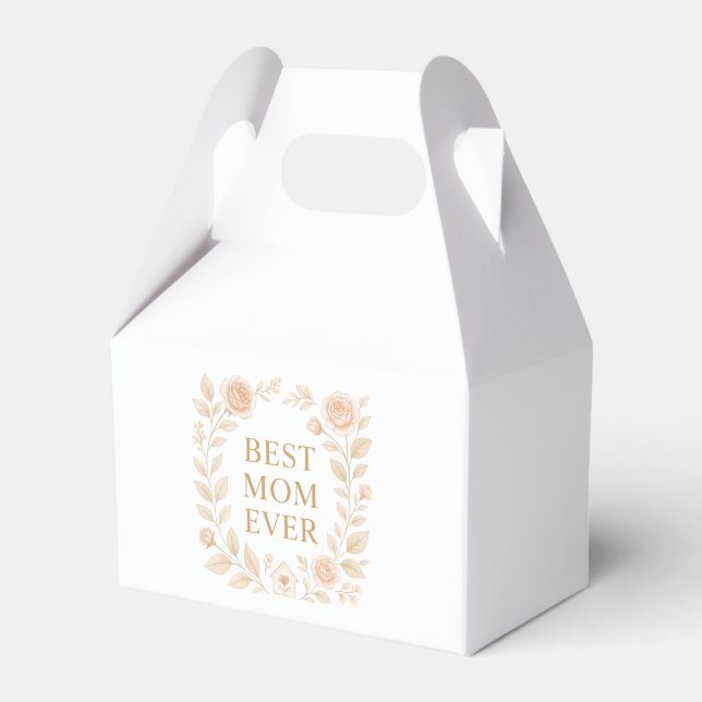 Favoritruta för bästa Mamma någonsin - Smal ruta,  Presentaskar (Framsidan Sidan)